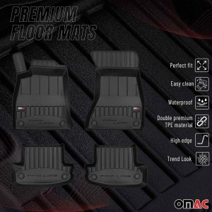 Audi A5 Floor Mat - Omac - Premium TPE - Black - '16-'24